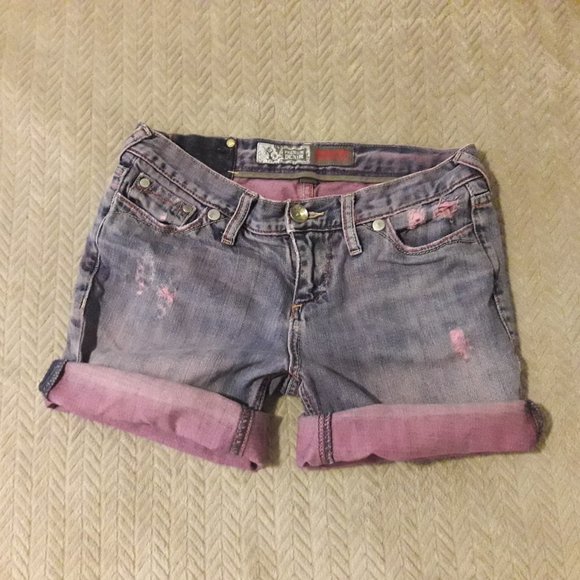 Premium Denim Mossimo Supply CO. Pink Shorts size: 5 - Picture 6 of 8